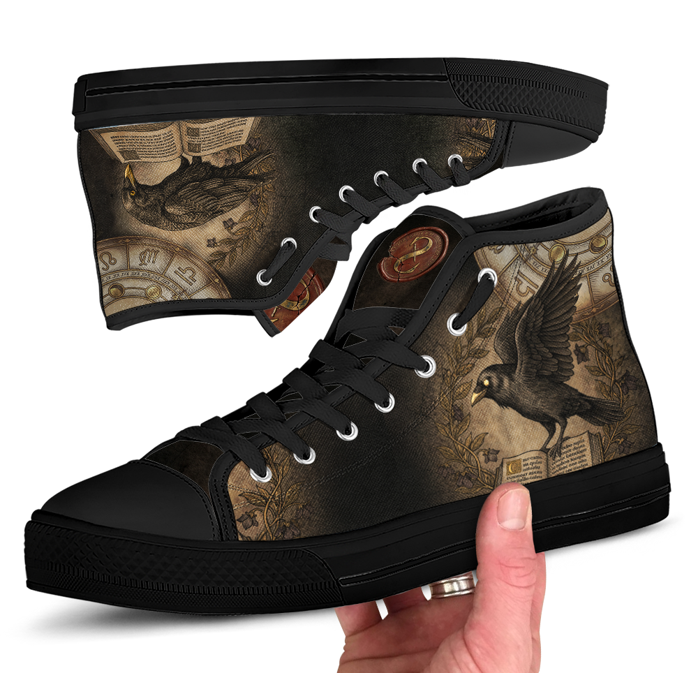 Corvus High Tops — black sole pair