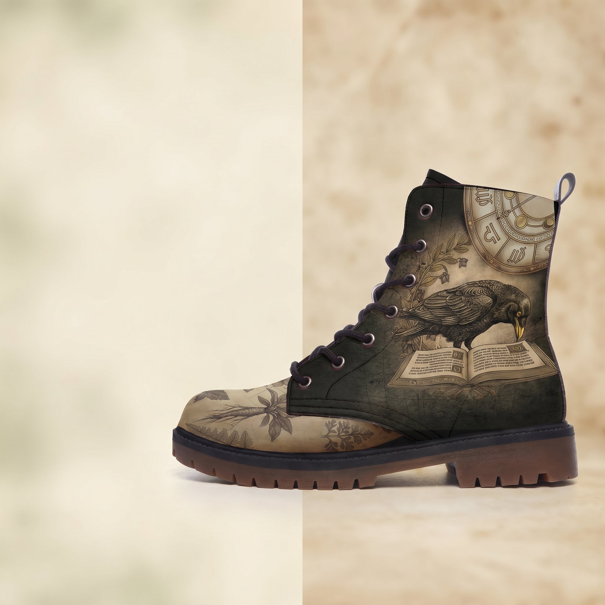 Corvus Vegan Leather Boots - on model detail