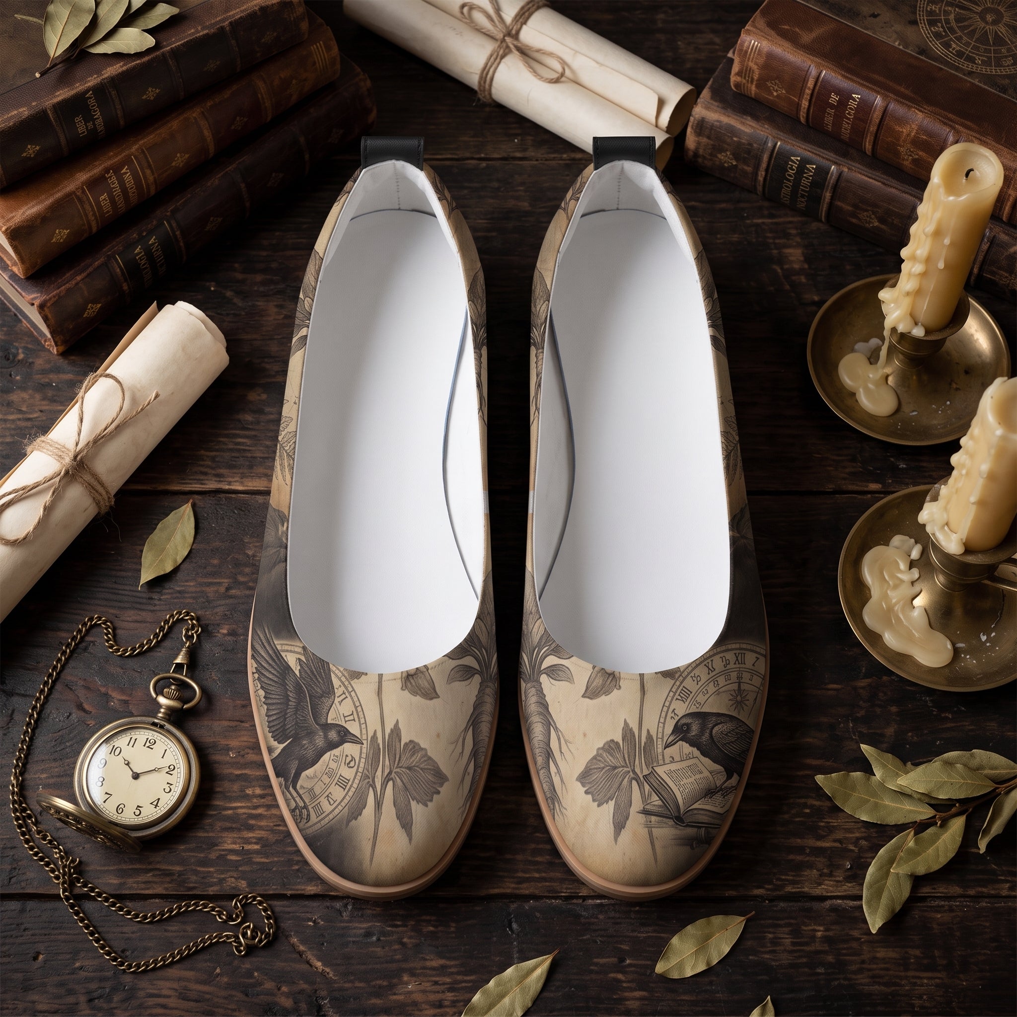 Corvus Pump — flat lay on decor