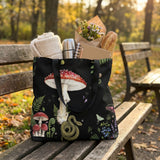Skatheia Digitalis tote bag in autumn park — lifestyle shot