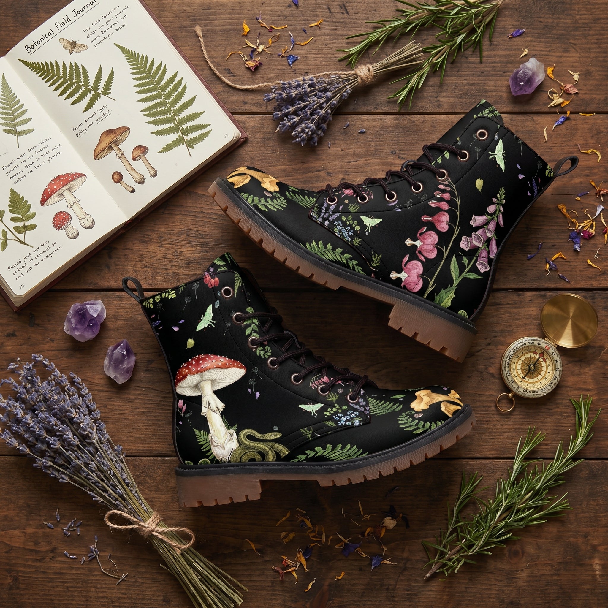 Digitalis Vegan Leather Boots lifestyle 2