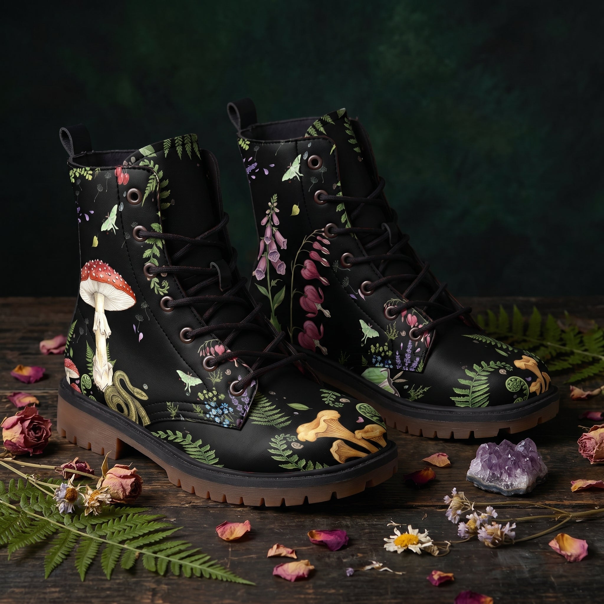 Digitalis Vegan Leather Boots lifestyle 3
