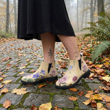Herbarium Chelsea Boots on cobblestone autumn forest path