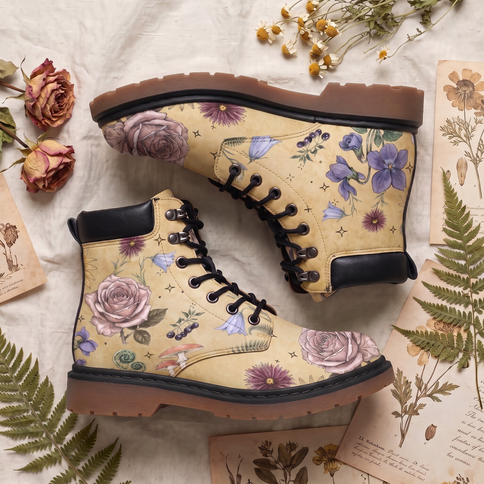 Herbarium Classic Boots - flat decor