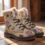 Herbarium Winter Boots - wood floor