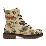Materia Medica Leather Boots — outer side view on white