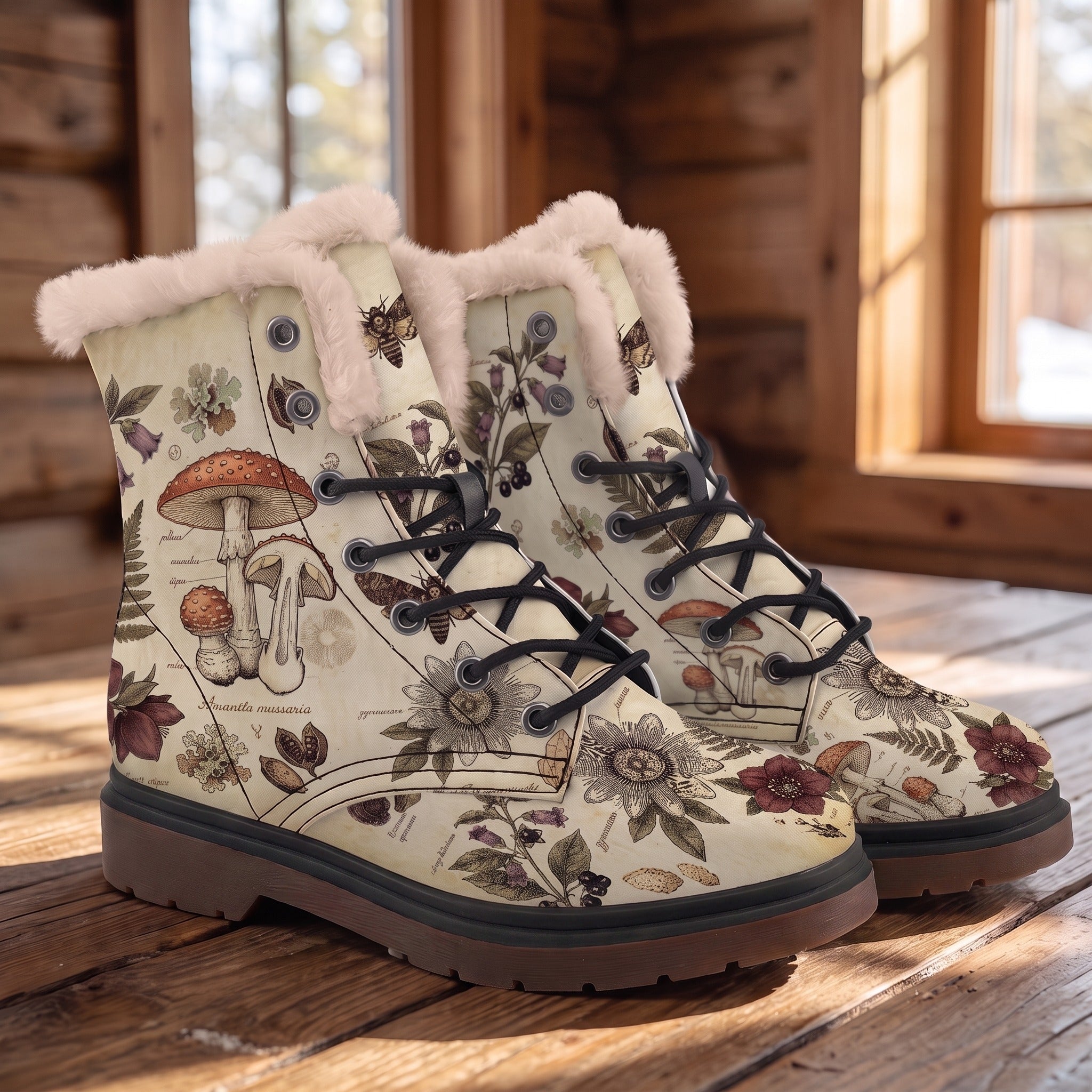 Materia Medica Winter Boots - wood floor