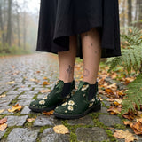 Matricaria Chelsea Boots on cobblestone autumn forest path