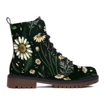 Matricaria Leather Boots — outer side view on white