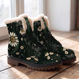Matricaria Winter Boots - wood floor
