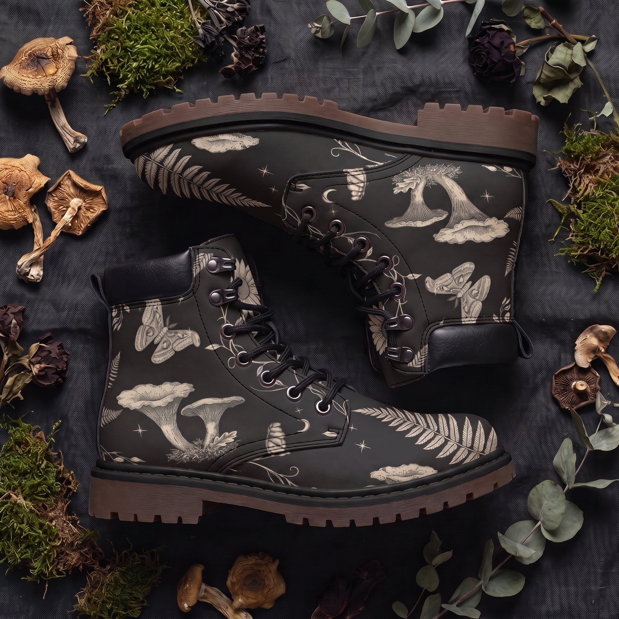 Mycelia Classic Boots - flat decor