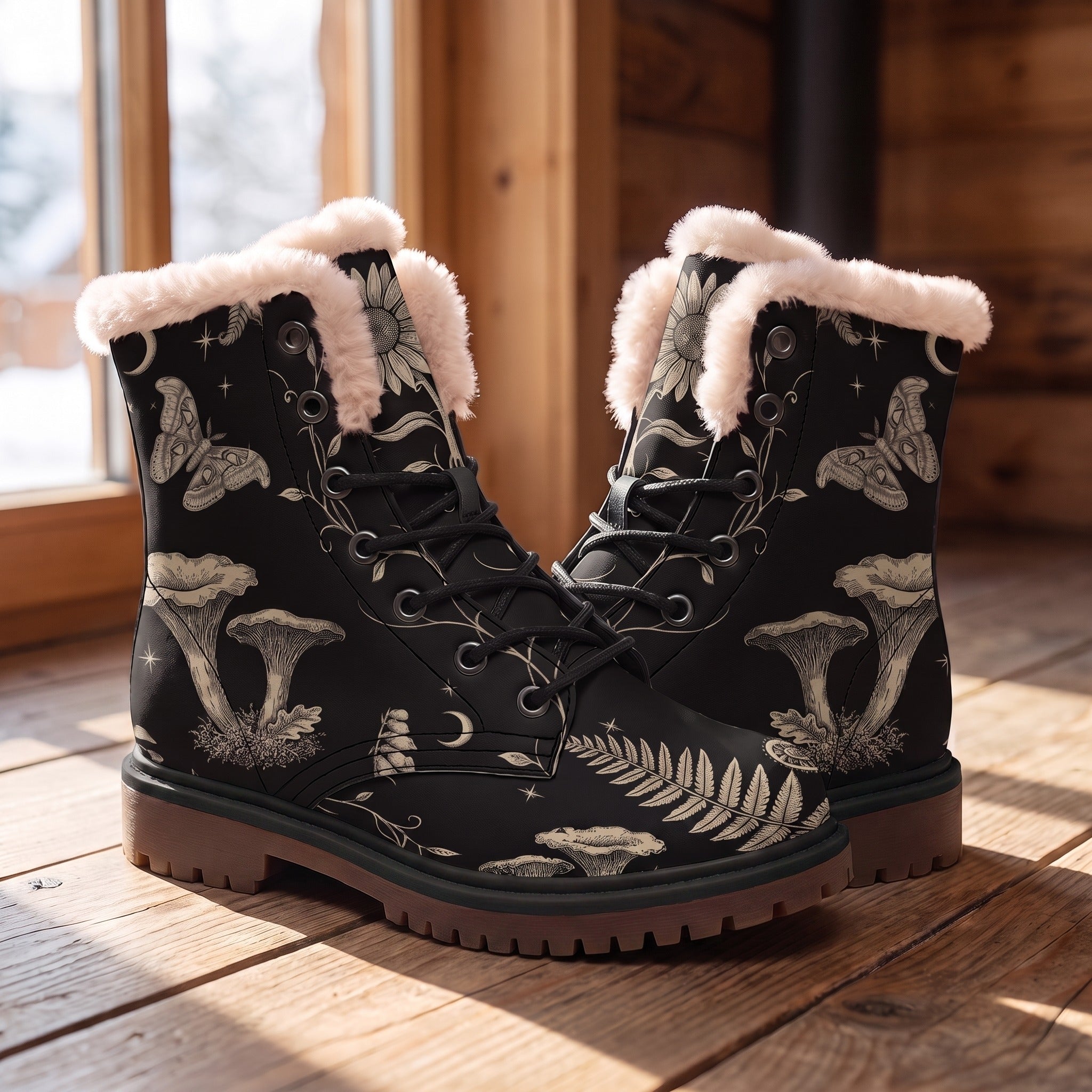 Mycelia Winter Boots - wood floor