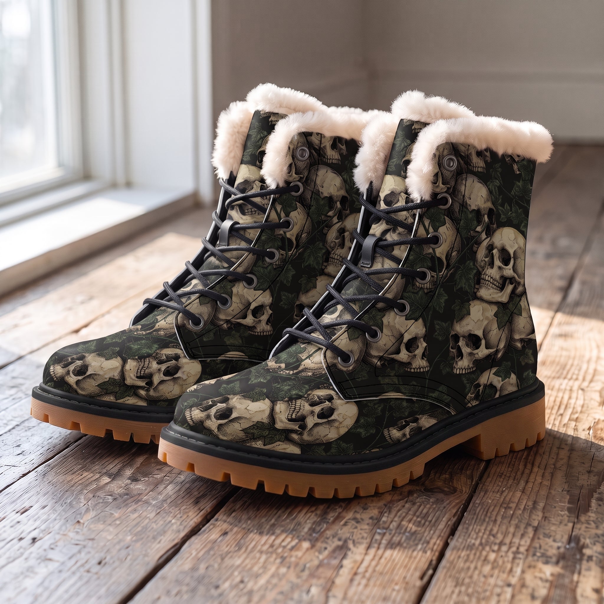 Ossuary Winter Boots - wood floor
