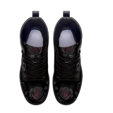 Thornveil Rose Vegan Leather Boots - View 3