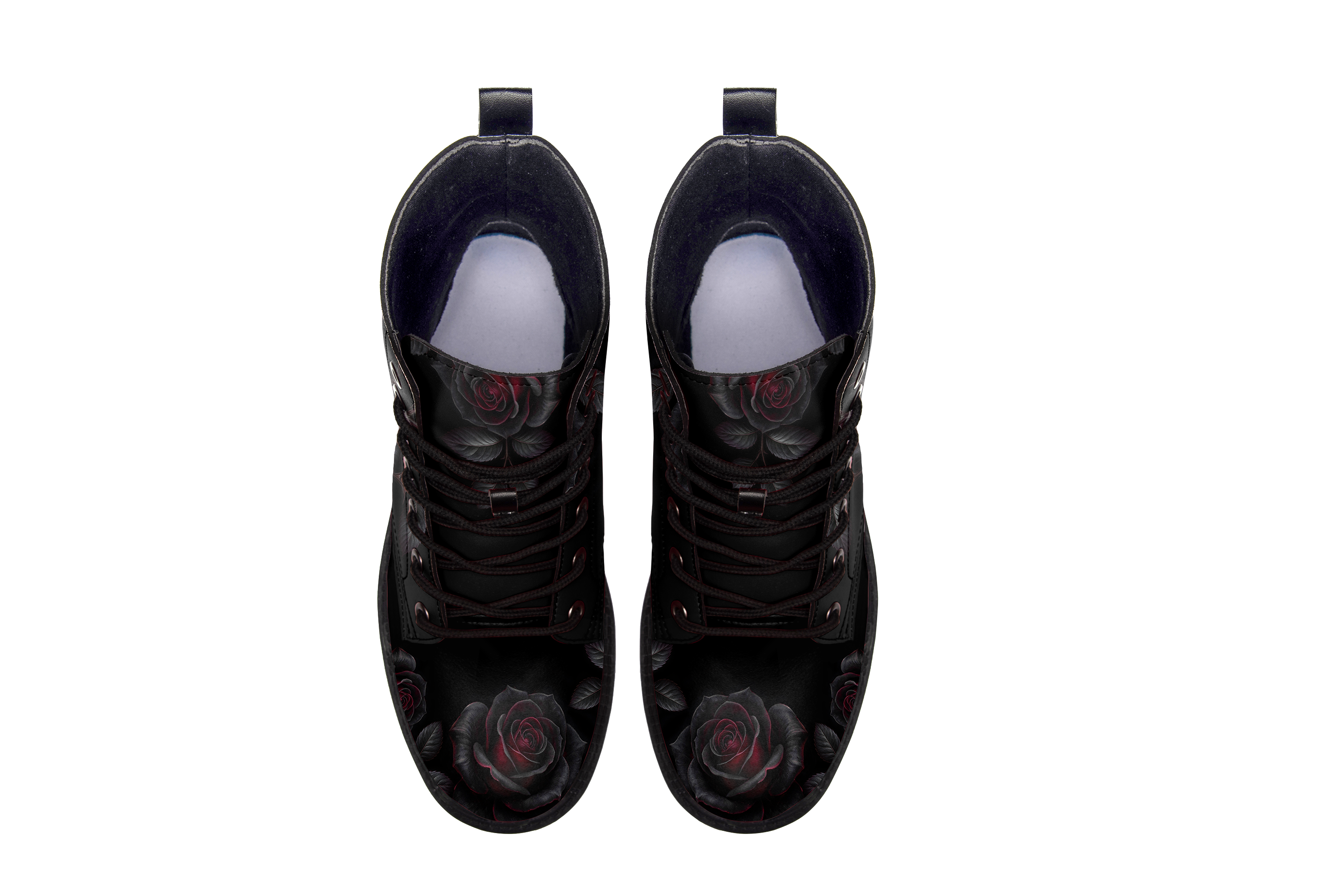 Thornveil Rose Vegan Leather Boots - View 3