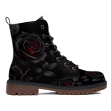 Thornveil Rose Vegan Leather Boots - View 4