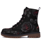 Thornveil Rose Vegan Leather Boots - View 6
