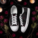Thornveil Rose Low Tops - Flat Decor