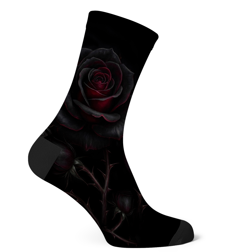 Thornveil Rose Socks
