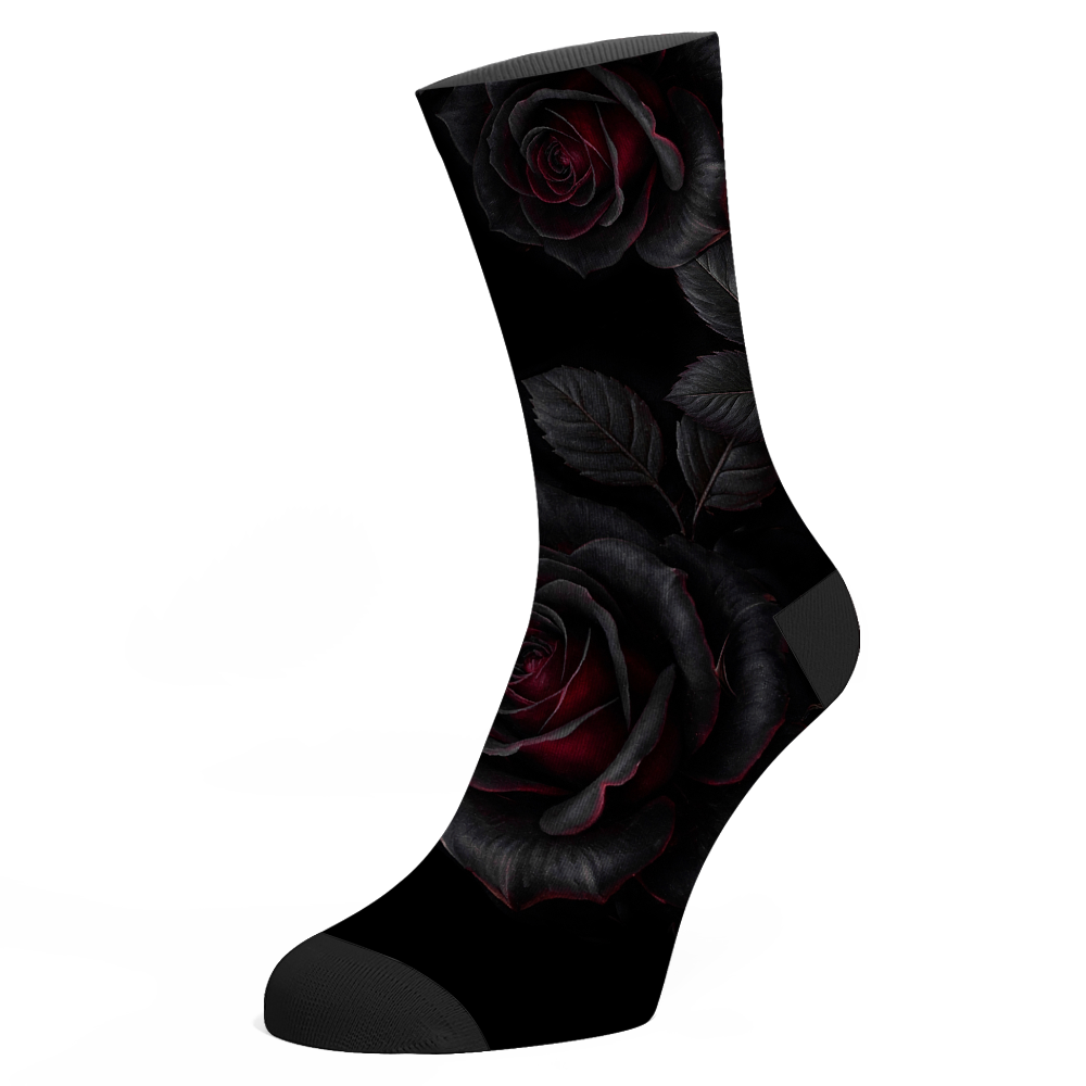 Thornveil Rose Socks detail