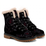 Thornveil Rose Winter Boots - side shot