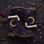 Vespertine Winter Boots - flat decor
