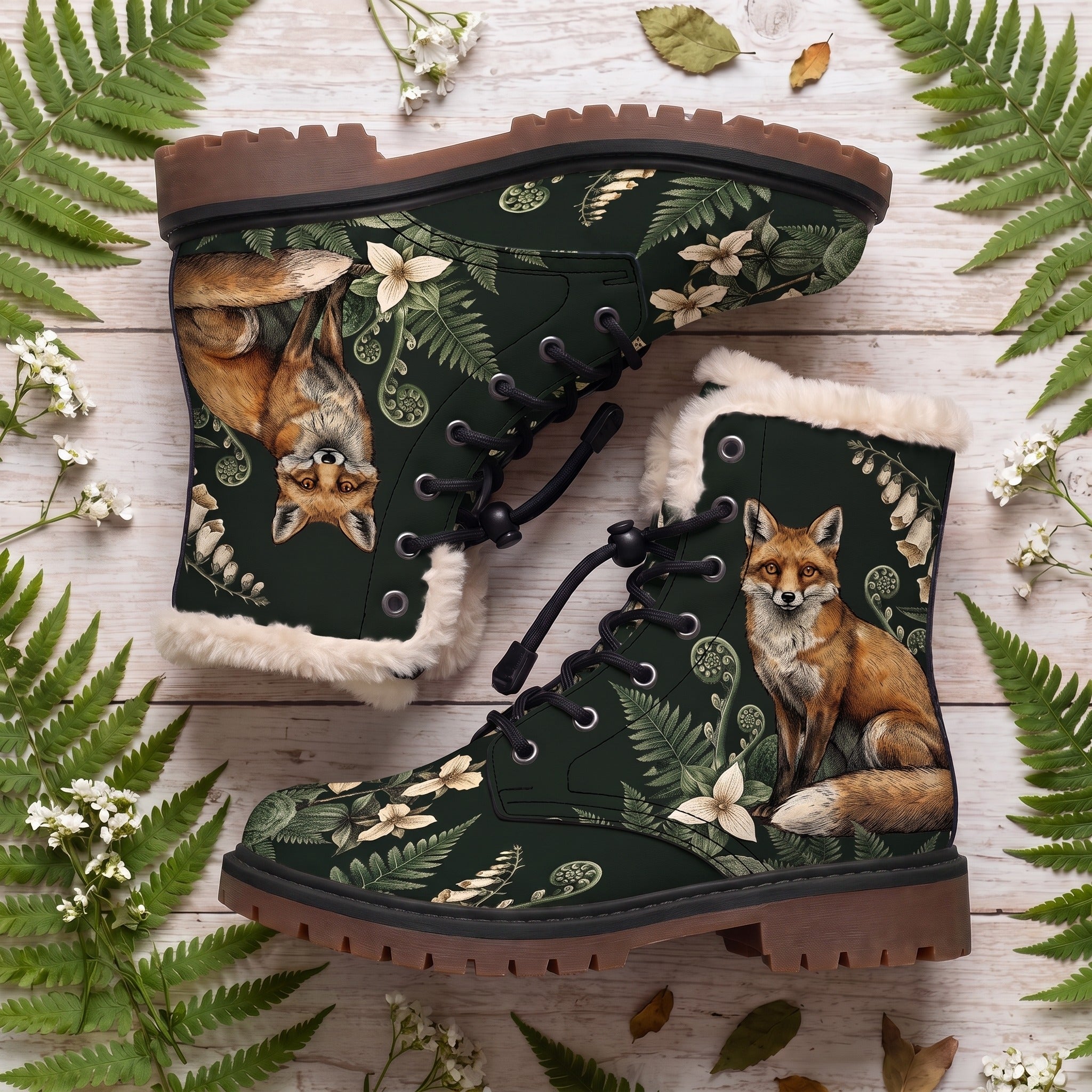 Vulpina Winter Boots - flat decor