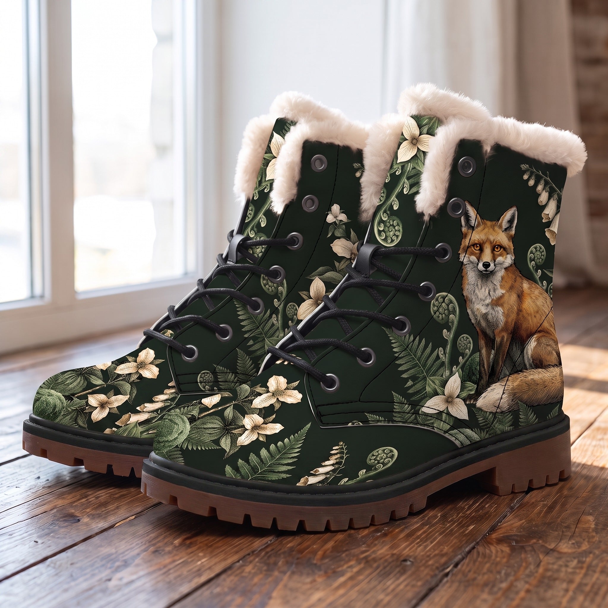 Vulpina Winter Boots - wood floor