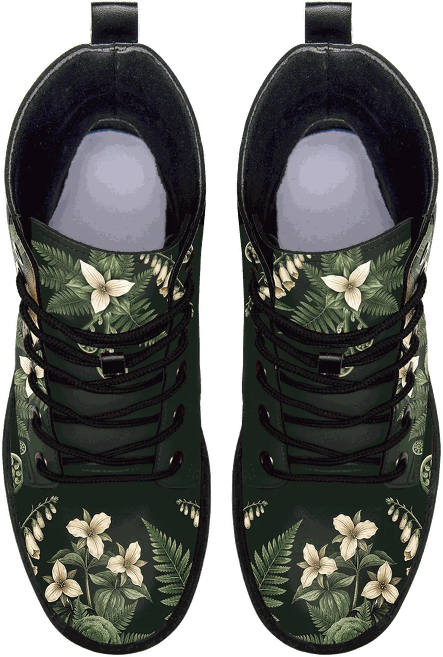 Vulpina boots seen from above